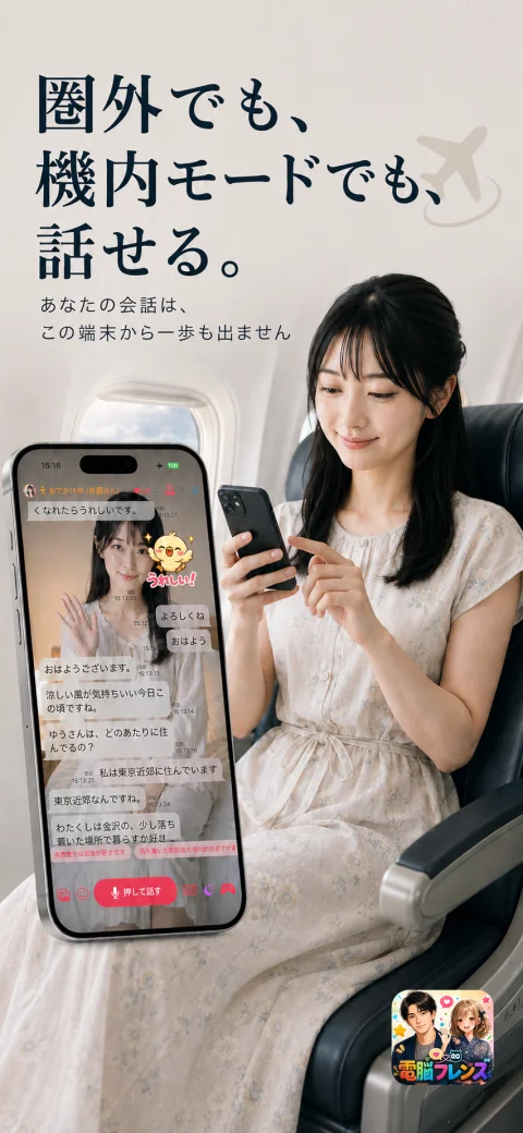 電脳フレンズのアプリ画面